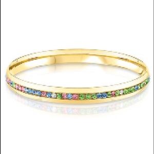 Swarovski Crystals in Jewel Tone Colors Bangle